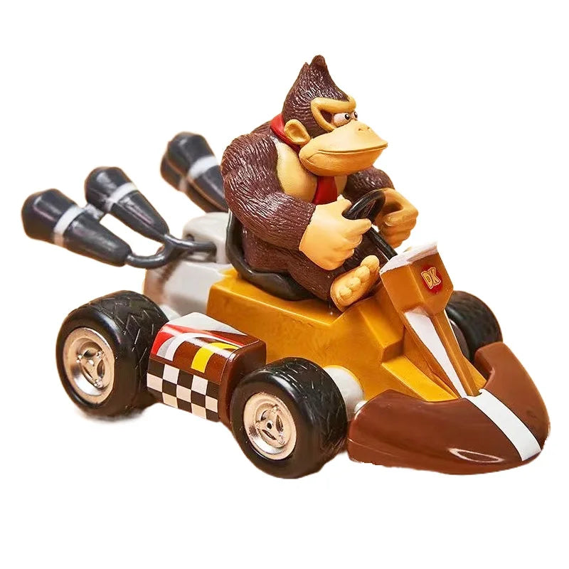 Autos zu Friction Super Mario Kart™ – Figuren aus der Sammlung (Mario, Luigi, Bowser, Peach, Yoshi, Toad)