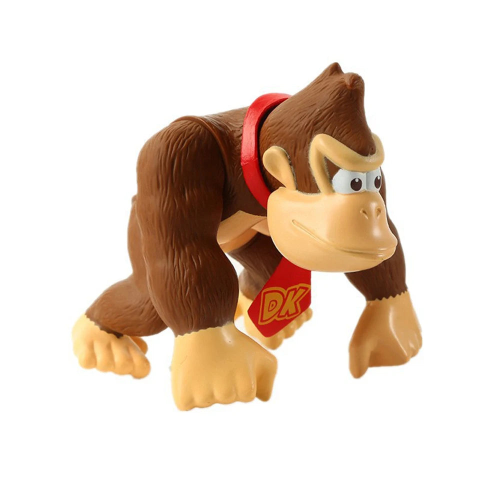 Ensemble aus 6 bis 18 Figuren aus PVC „Super Mario Bros.“ – inklusive Luigi, Yoshi, Donkey Kong und Champignon
