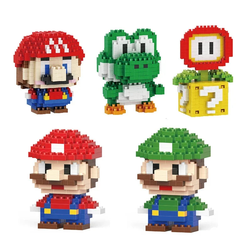 Micro-Konstruktionsblöcke – Super Mario®, Luigi, Yoshi, Bowser (zur Montage)